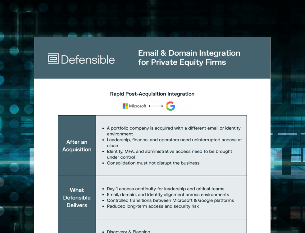 One-page overview document